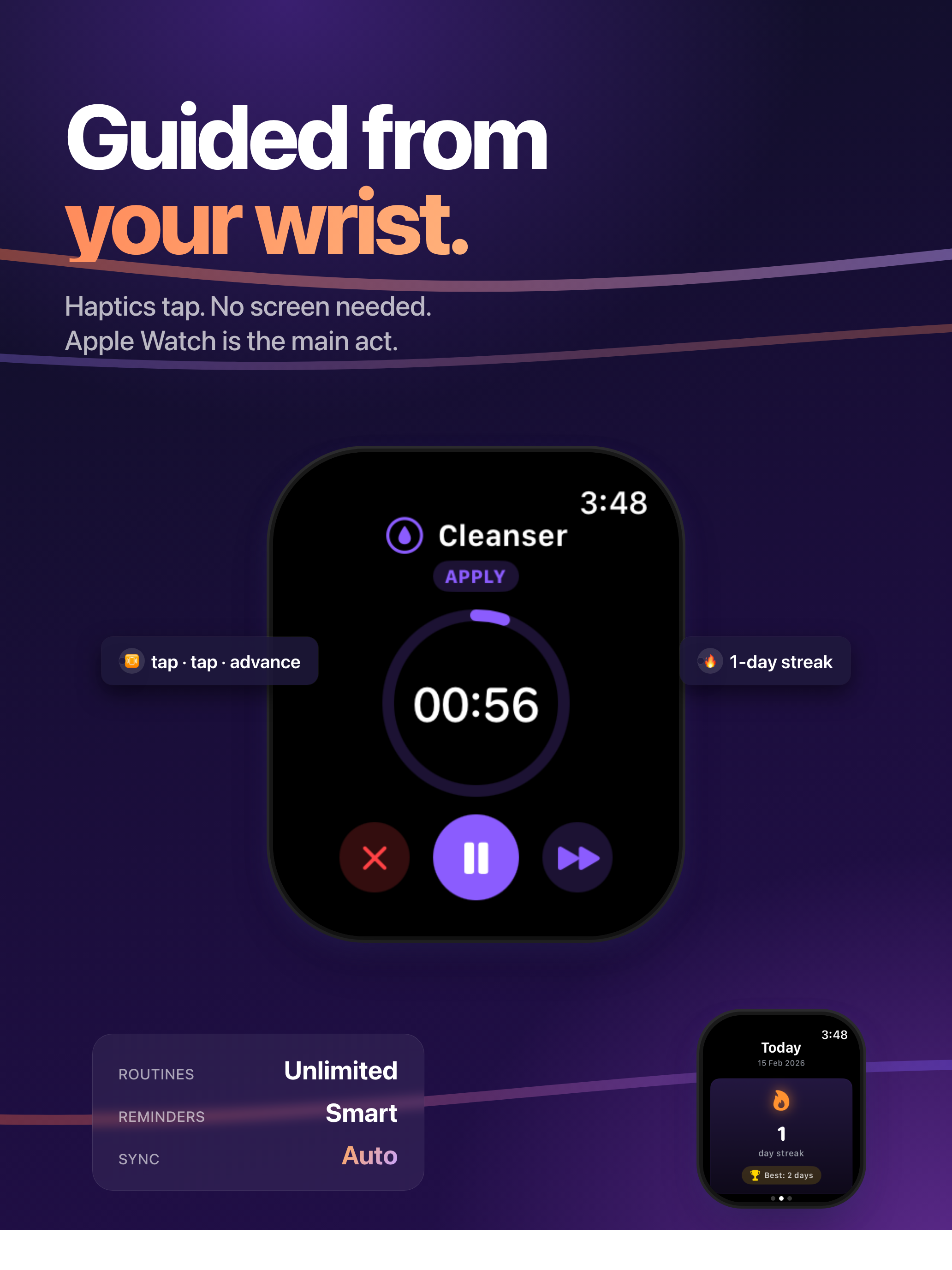 Apple Watch companion section on iPad